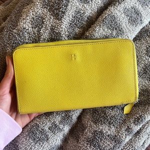 Yellow clutch/wallet
